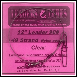Leader: 49 Strand Steel 40#, 65#, 90#, 120# and 150#