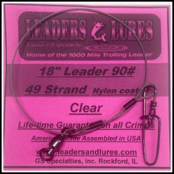 Leader: 49 Strand Steel 40#, 65#, 90#, 120# and 150#