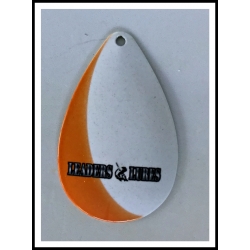 Mag #10 Colorado Leaders and Lures Shadow Blade Orange on White