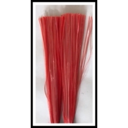 8" Cherry Red 1/32" 450 Strand Skirt