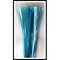 8" Flat Fluorescent and Transparent Skirts 450 strands of Tinsel  DISABLED