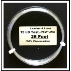 100% Fluorocarbon 15 LB 25 Feet