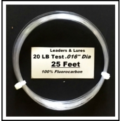 100% Fluorocarbon 20 LB 25 Feet