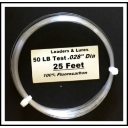 100% Fluorocarbon 50 LB 25 Feet
