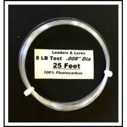 100% Fluorocarbon 8 LB 25 Feet