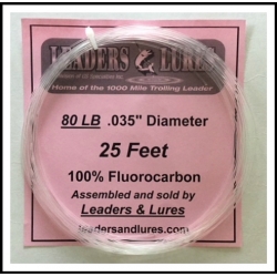 100% Fluorocarbon 80 LB 25 Feet