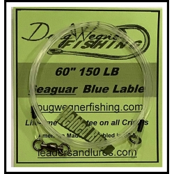 60" 150lb Seaguar Blue Label & Welded Ring