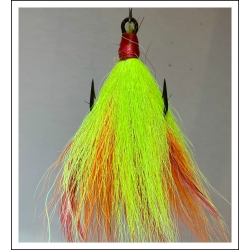 Chartreuse and Orange Bucktail