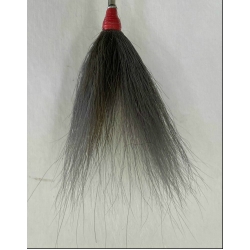 Bucktail 3 Color Tie: Gray, Gray, White
