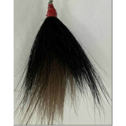 Bucktail 3 Color Tie:  Black, Black, Brown