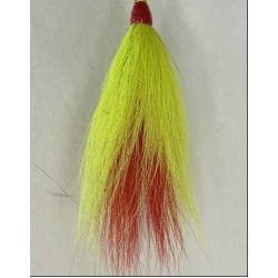 Bucktail 3 Color Tie:  Yellow, Yellow, Red