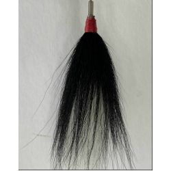 Bucktail 3 Color Tie:  Black, Black, White