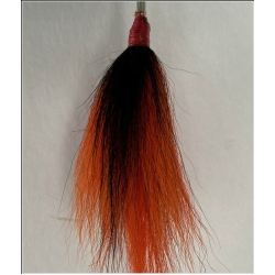 Orange with a Black Stripe Bucktail 