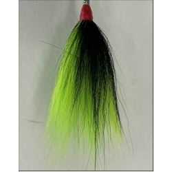 Light Green with a Black Stripe Bucktail 
