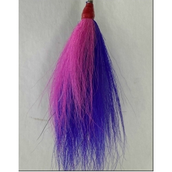 Purple with a Pink Stripe Bucktail 