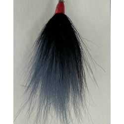 Gray with a Black Stripe Bucktail 