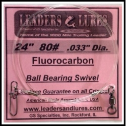 80# 24" Fluorocarbon .033" Dia