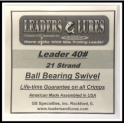 40# 21 Strand Steel Leaders