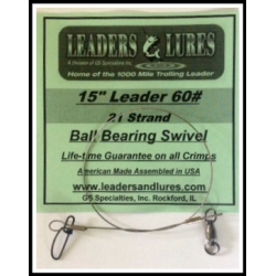 60LB to 130LB Fluorocarbon 9 & 12 Fishing Leader B.B. Swivel 3