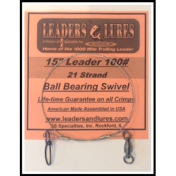 100# 15in 21 Strand Steel Leader