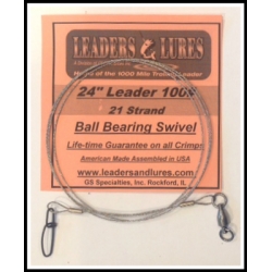 100# 24in 21 Strand Steel Leader