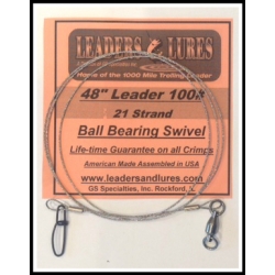 100# 48in 21 Strand Steel Leader