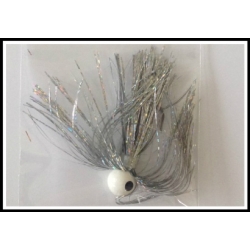 3/8 oz walleye Jig Holo Silver