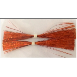 4" Walleye Jig Skirt Holo Orange