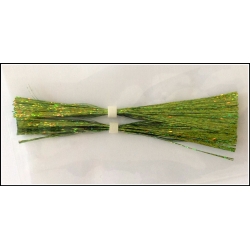 4" Walleye Jig Skirt Holo Spring Green