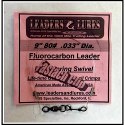80# 9 in Fluorocarbon with Fastach Snap (3 Pack) 