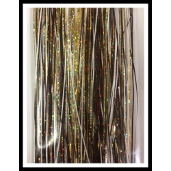 32" 450 strand Solid White, Holo Brown, Holo Gold blend 32" 450 strand Solid White, Holo Brown, Holo Gold blend