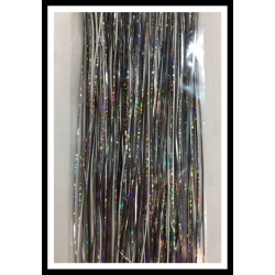 32" 450 strand Solid Silver, Solid White, Holo Black, Holo Silver blend 32" 450 strand Solid Silver, Solid White, Holo Black, Holo Silver blend