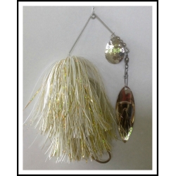 Spinnerbait 1 oz .062" Wire, Snow White & Holo Yellow