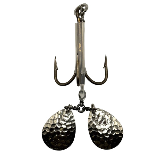 DWF 6/0 VMC 3-Way Bladed Bucktail Teaser Hook