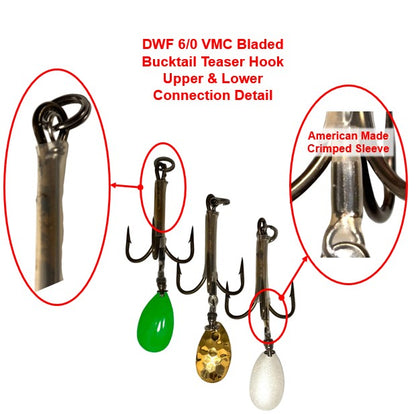 DWF 6/0 VMC Bladed Teaser Hook