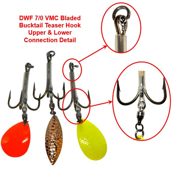 DWF 7/0 VMC Bladed Teaser Hook