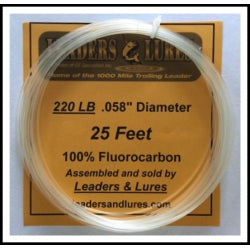 25 Feet Fluorocarbon Line 80lb- 220lb