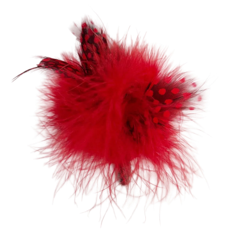 Marabou with Guinea Feathers
