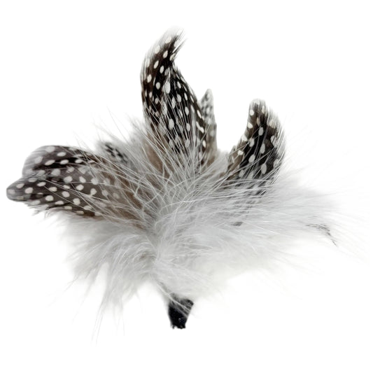 Marabou with Guinea Feathers