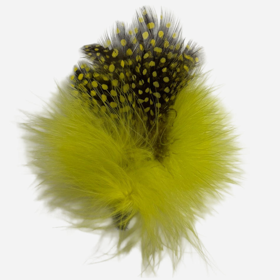 Marabou with Guinea Feathers