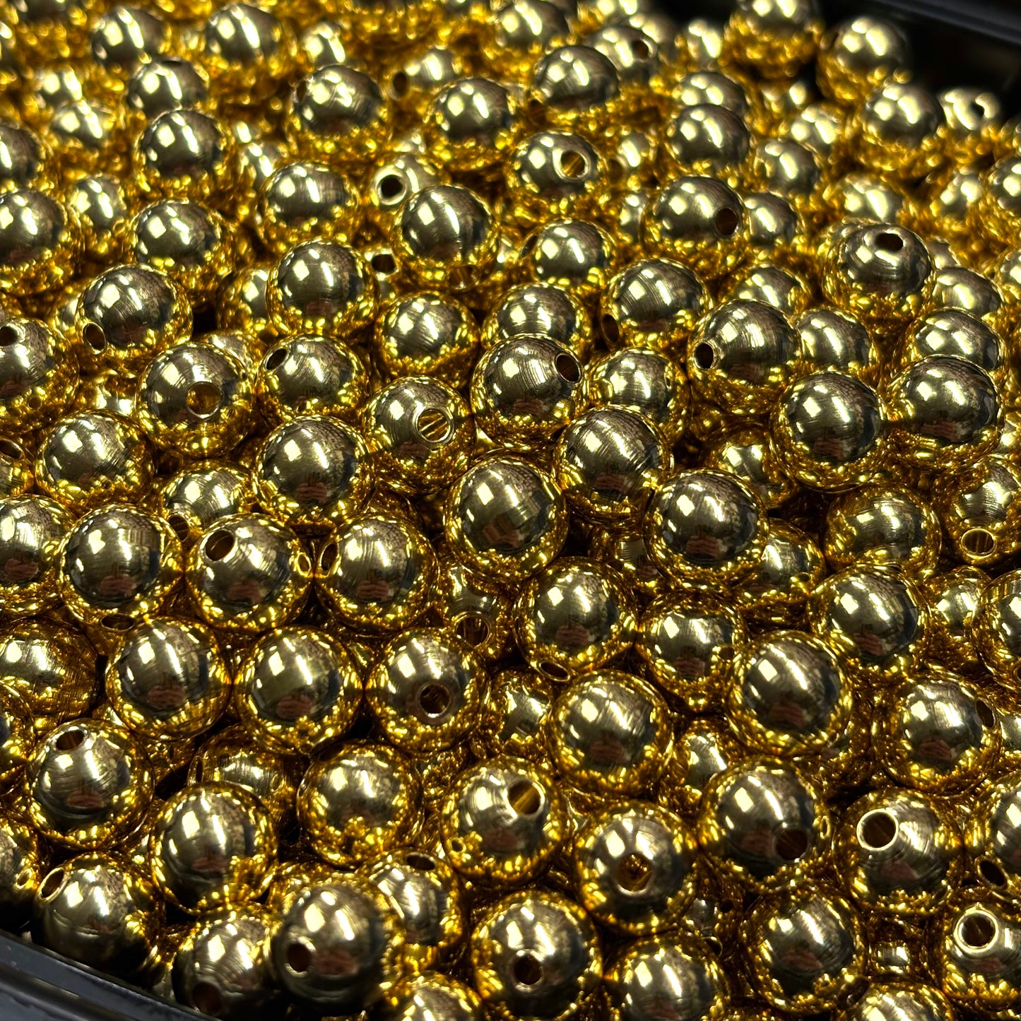 3/8" Solid Brass Beads Closeout