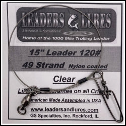 120# 49 Strand Nylon Coated Leader