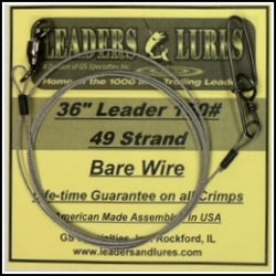 150# 49 Strand Steel Bare Wire Leader