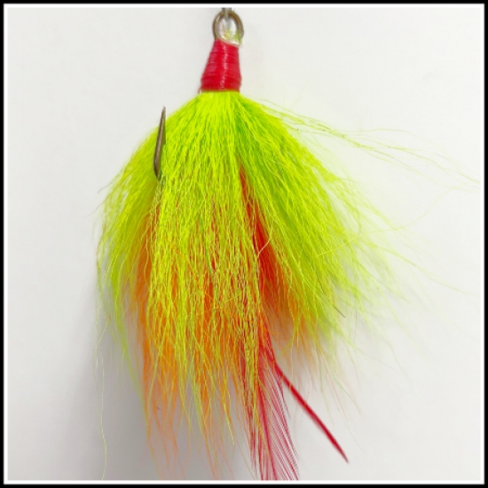 3 Tie Bucktail 4" to 6" Tied Hair
