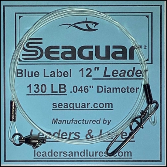 12" 130# Seaguar Blue Label Leader